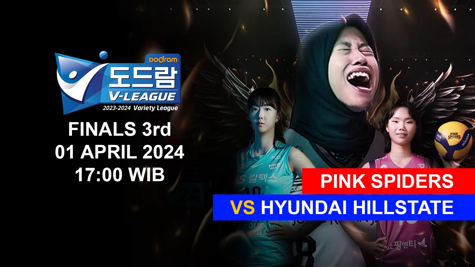 Finals 3rd V-League Women: Pink Spiders VS Hyundai Hillstate (01/04/2024)